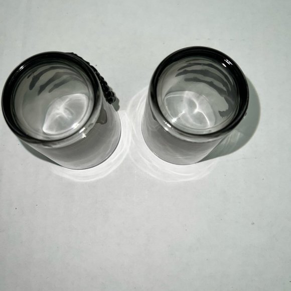 Skeleton Shot/Stemless Wine Glasses Smoked Ombre Set of 4 New - Picture 5 of 9